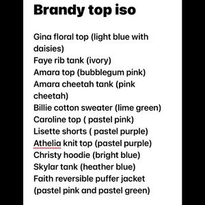 Brandy top iso!